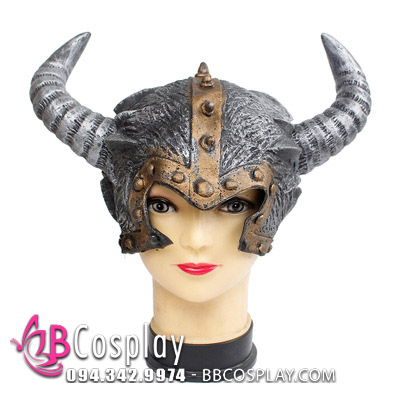 Mũ Chiến Binh Viking Có Sừng Bò