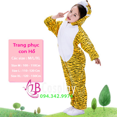 Bộ Trang Phục Thú Con Hổ 100-110