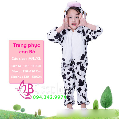 Trang Phục Thú Giá Rẻ Con Bò Sữa 120