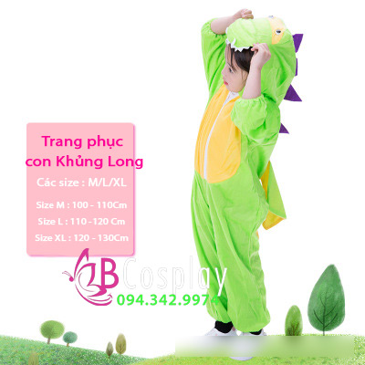 Trang Phục Thú Liền Thân Con Khủng Long (Em Bé)