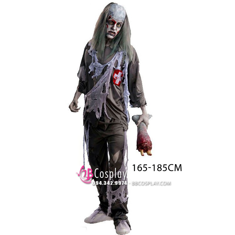 Trang Phục Bệnh Nhân Ma Zombie