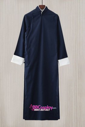 Đồ Bến Thượng Hải - Sườn Xám Nam - Màu Xanh Đen