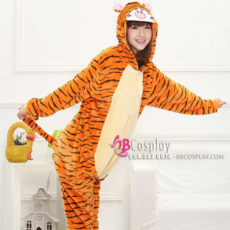 Trang Phục Thú Liền Thân Cọp Tigger