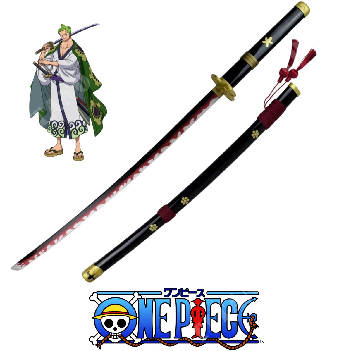 Kiếm Kim Loại Phong Thủy Nhật Bản Enma Của Zoro One Piece