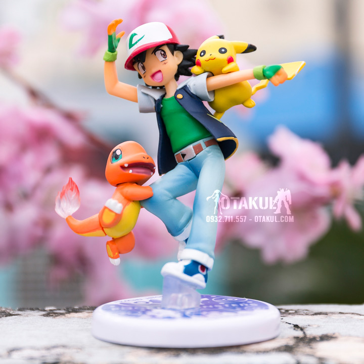 Mô Hình Figure Satoshi Pikachu And Hitokage Pokemon Giá Tốt Nhất Tại 