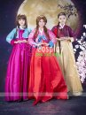 Đầm Hanbok HQ Giá Rẻ Áo Màu Nho Váy Vàng Đồng