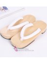 Guốc Gỗ Geta Bản Gỗ Quai Trắng