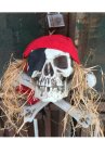 Đầu Lâu Trang Trí Halloween Kiểu Cướp Biển