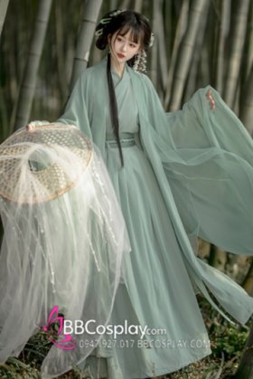 Trang Phục Nữ Hiệp Khách Tone Xanh