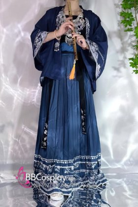 Quần Áo Tây Vực Xanh Thời Tống