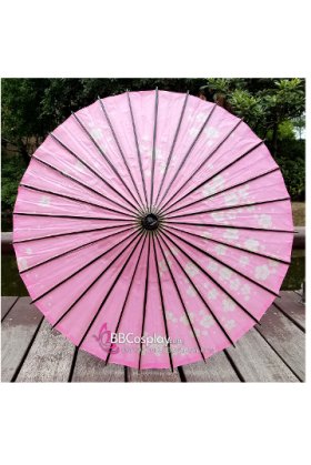 Dù Wagasa Hồng Hoa Đào-  Dù Nghệ Thuật Nhật Bản