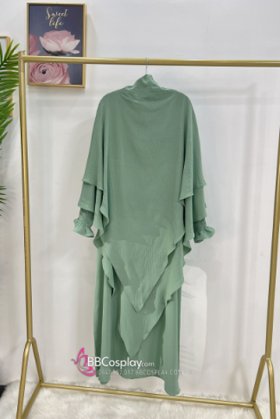 Trang Phục Hồi Giáo Màu Xanh Bạc Hà