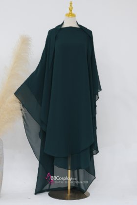 Khăn Trùm Khimar Màu Xanh Rêu