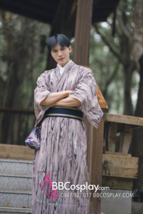 Nagagi Nâu Vân Gỗ - Thắt Lưng Thắt Sẵn