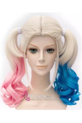 Tóc Giả Harley Quinn Suicide Squad Loại Dày Đẹp