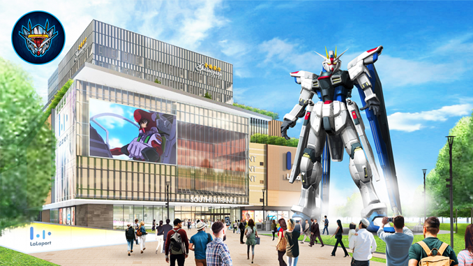 Tượng Gundam Đầu Tiên Kích Thước Siêu To Khổng Lồ Tại Thượng Hải