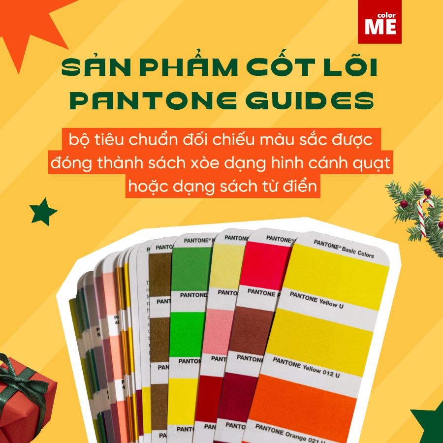 Pantone Guides là một sản phẩm nổi tiếng của Pantone dưới dạng những miếng bìa nhỏ cùng đa dạng các màu sắc nằm trên đó