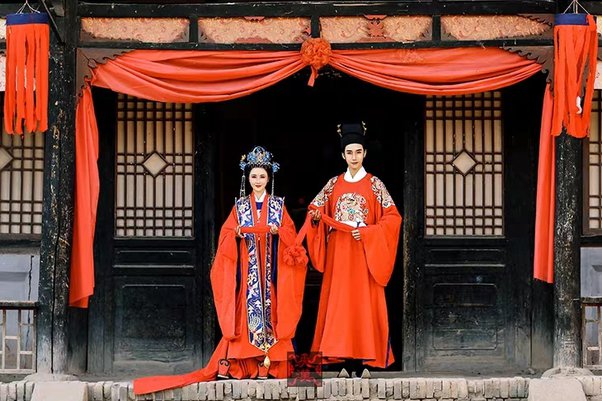 Phong cách váy cưới Hanfu này thực sự phổ biến.