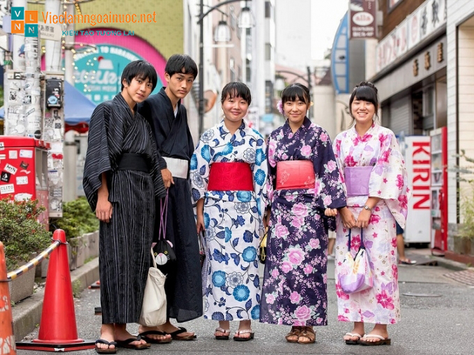 trang phục yukata Nhật Bản