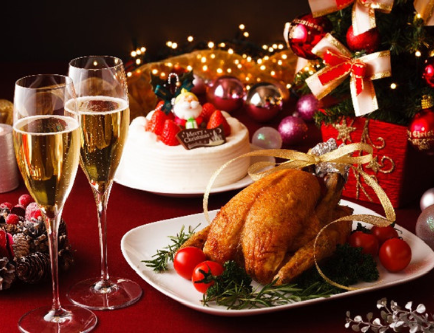 Cách bày món ăn trên bàn tiệc Giáng sinh