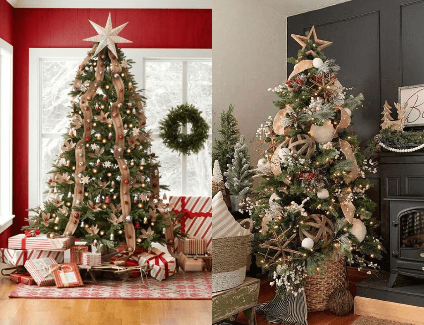 Trang trí cây thông Noel theo phong cách Vintage