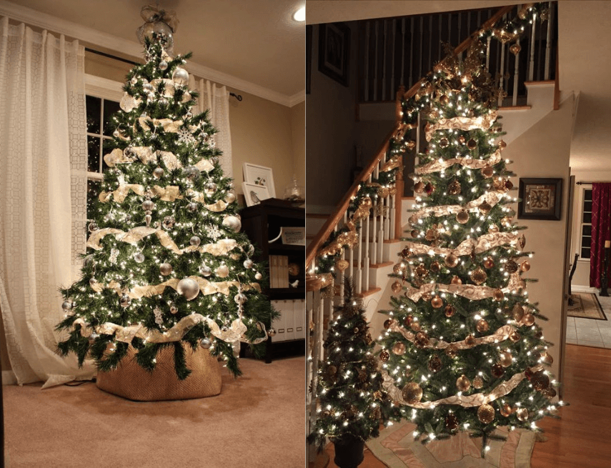 Trang trí cây thông Giáng sinh bằng đèn led