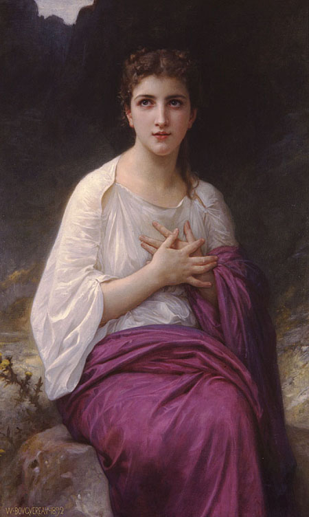 Bức họa mô tả vẻ đẹp "nghiêng nước nghiêng thành" của nàng Psyche.
