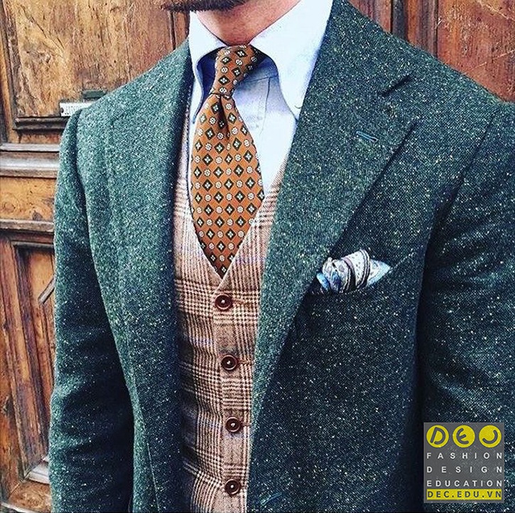 Áo vải Tweed Donegal 