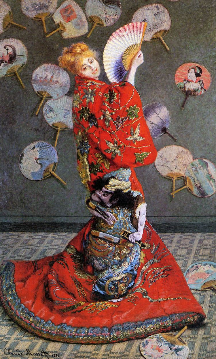 Claude Monet, Camille Monet trong Kimono (1876) (WikiArt)