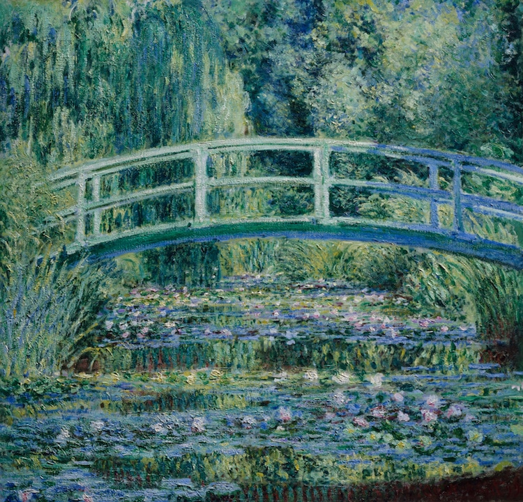 Claude Monet, Water Lilies and Japanese Bridge (1899)