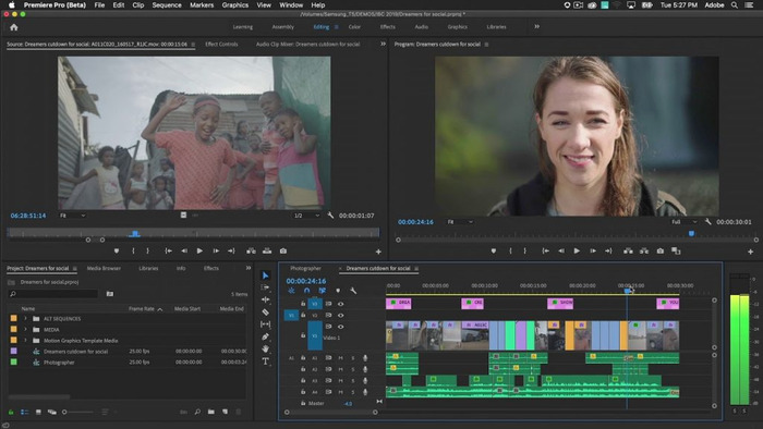 Chỉnh sửa video, hình ảnh chuyên nghiệp với Adobe Premiere Pro CC