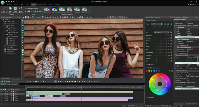 Chỉnh sửa video bằng VSDC Free Video Edit giúp bạn có nhiều lựa chọn cho định dạng tải về