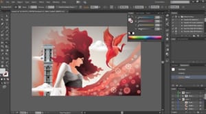 Vẽ, phác thảo các thiết kế trên phần mềm Adobe Illustrator