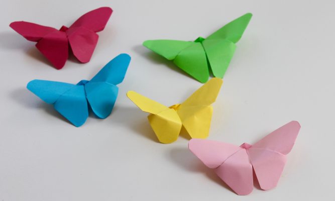Cách Gấp Con Bướm Origami Bằng Giấy Cực Đơn Giản