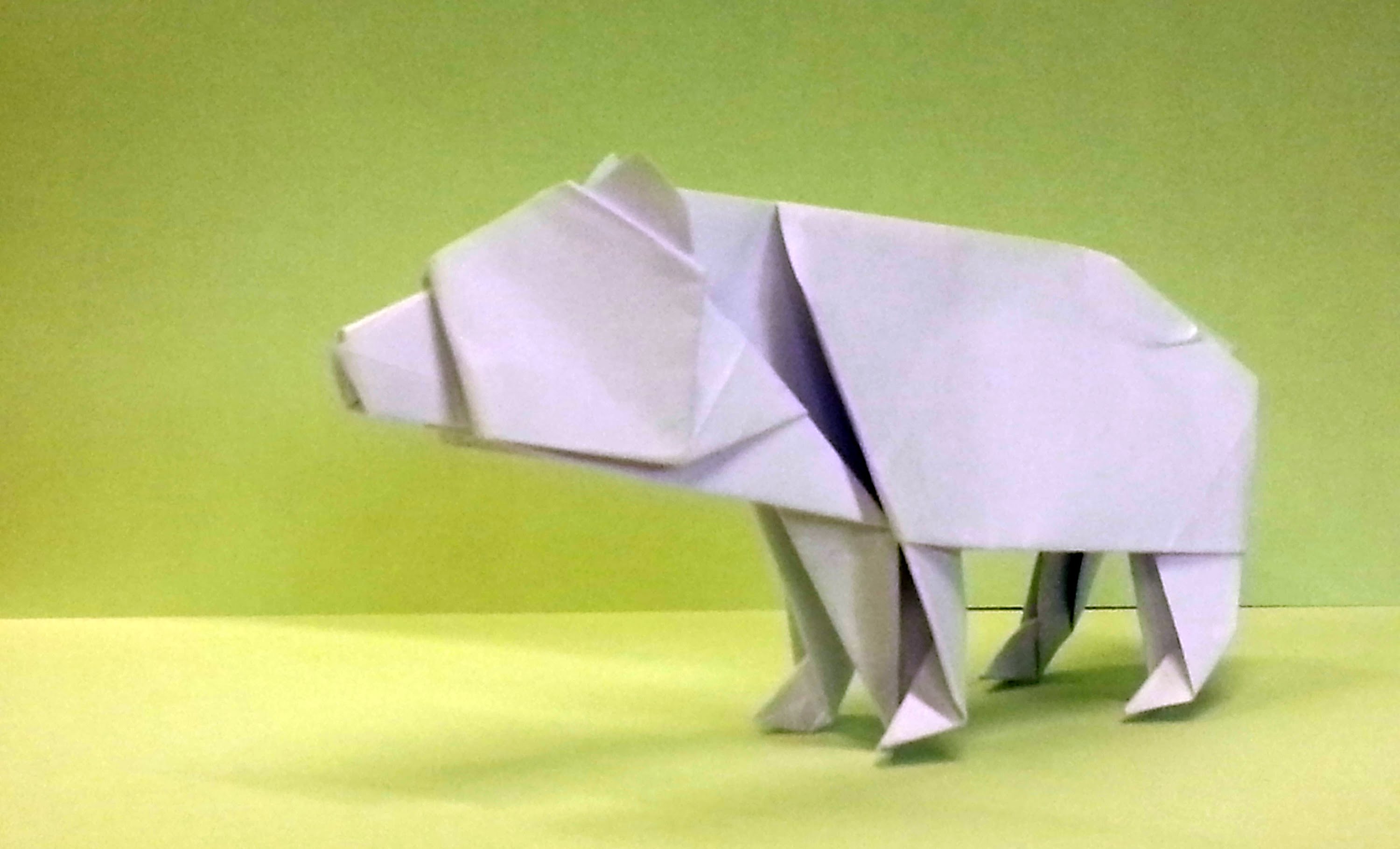 Cách gấp con gấu bằng giấy