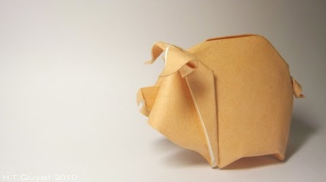 Cách Gấp Con Heo Bằng Giấy Theo Phong Cách Origami