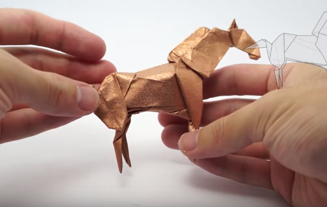 Cách gấp con ngựa Origami bằng giấy