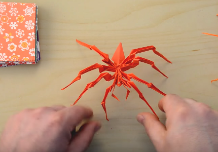 Cách Gấp Con Nhện Bằng Giấy Theo Phong Cách Origami
