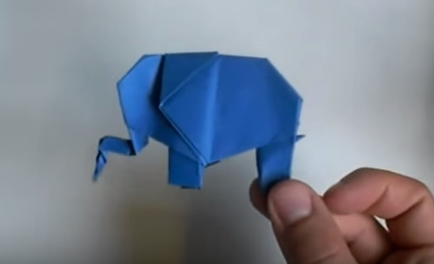 Cách gấp con voi bằng giấy
