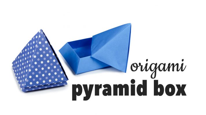 Cách Gấp Hộp Quà Origami Hình Kim Tự Tháp Độc Đáo
