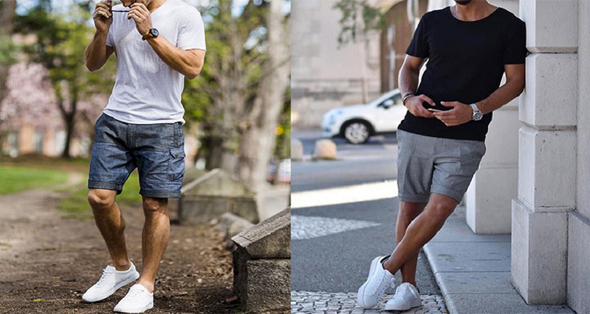 Phối giày Adidas nam cùng quần short trẻ trung, năng động-cách phối trang phục với giày adidas