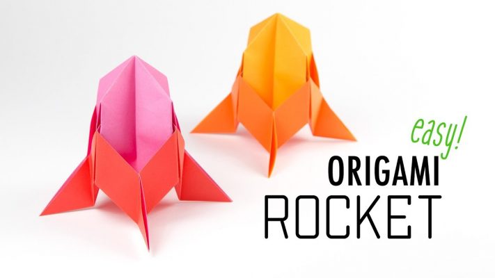 Cách Gấp Tên Lửa Vũ Trụ Kiểu Origami Cực Đơn Giản
