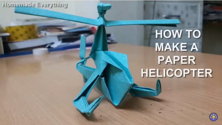 Cách Gấp Trực Thăng Bằng Giấy Origami