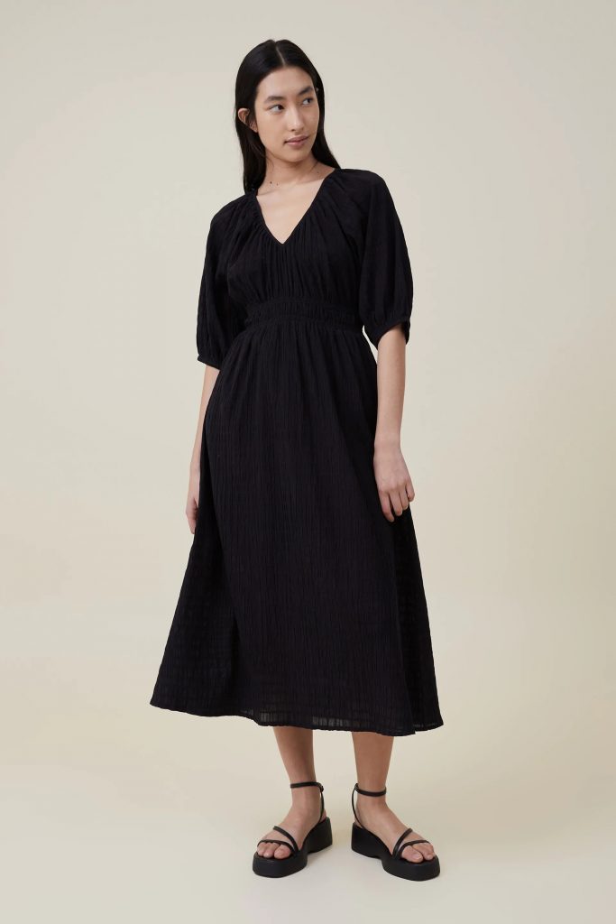 Đầm Midi Nữ - Brooklyn Full Sleeve Midi Dress Cotton On