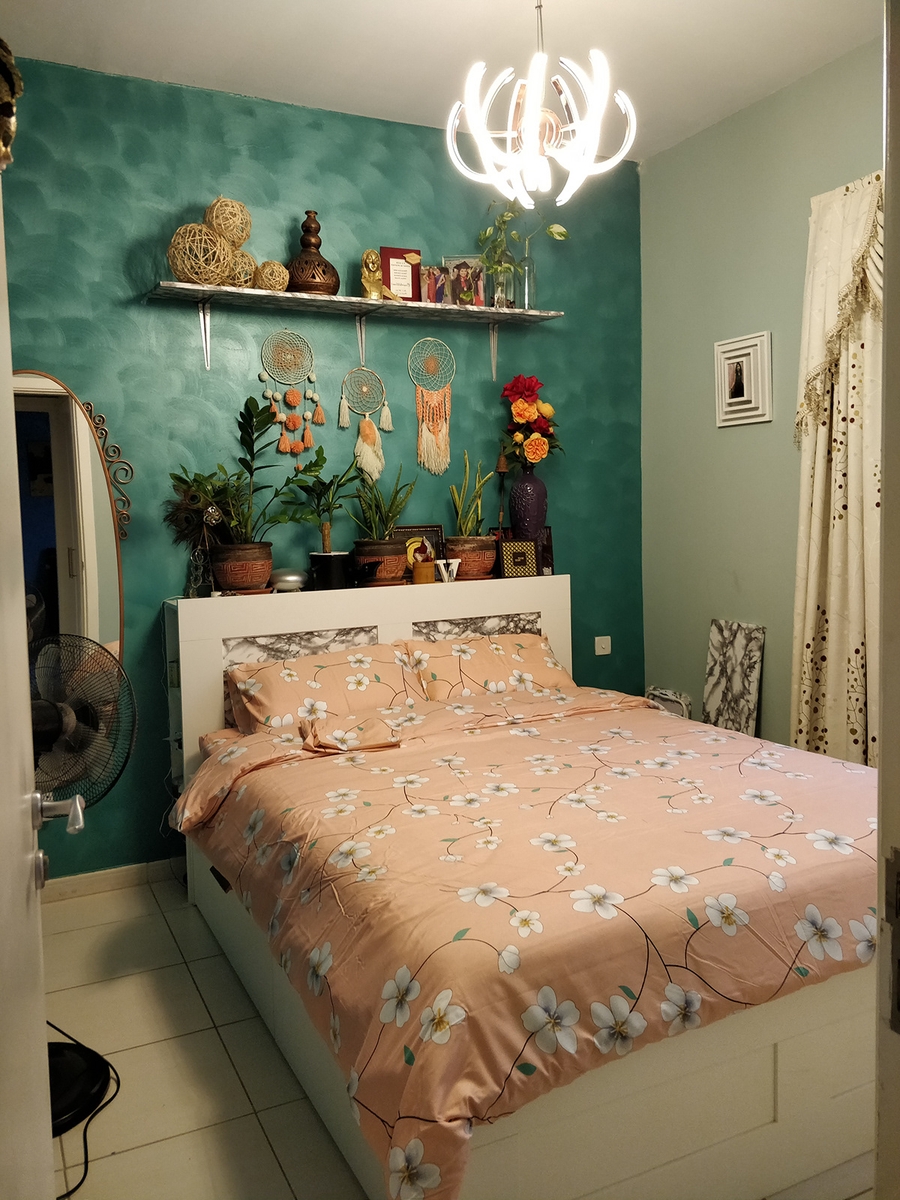 Mẫu thiết kế nội thất phòng ngủ phong cách bohemian tràn ngập sắc màu