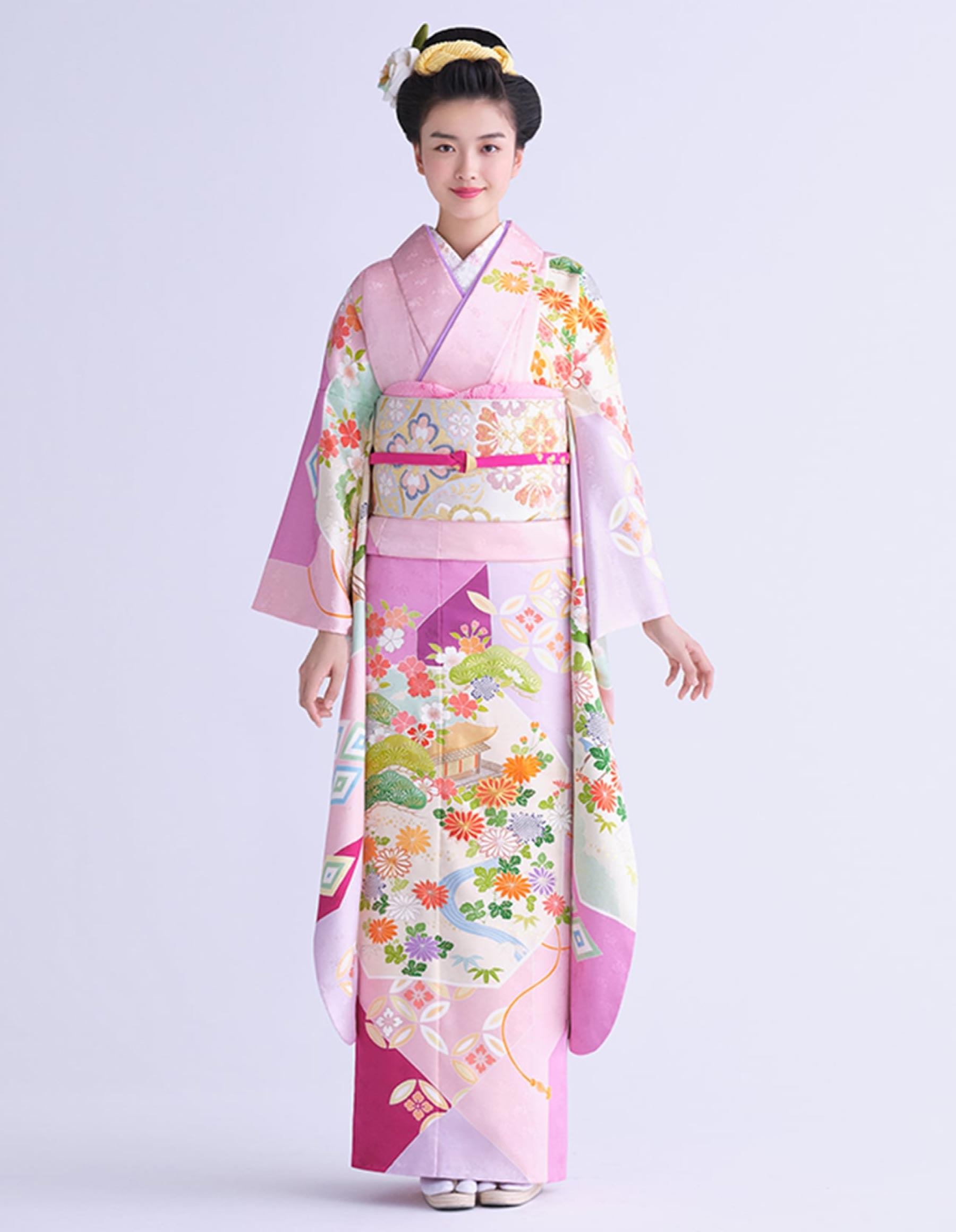 Đồ truyền thống Nhật Bản chuyên dành cho những thiếu nữ độc thân: Oofurisode (khoảng 114 cm), Chuufurisode (95-100 cm), Kofurisode (85cm)