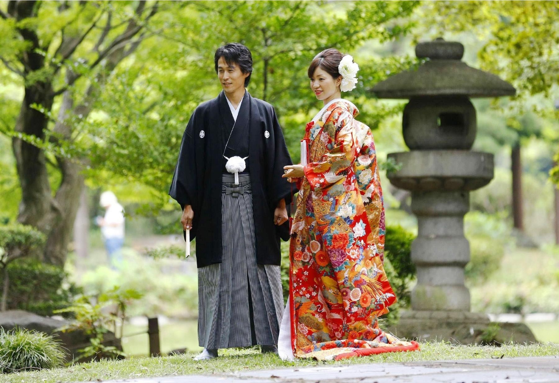 Đồ truyền thống Nhật dành cho cô dâu trong ngày cưới.