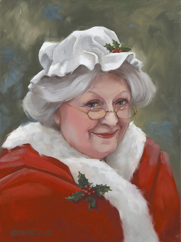 Tranh vẽ Mrs.Claus của Stephanie Lee.
