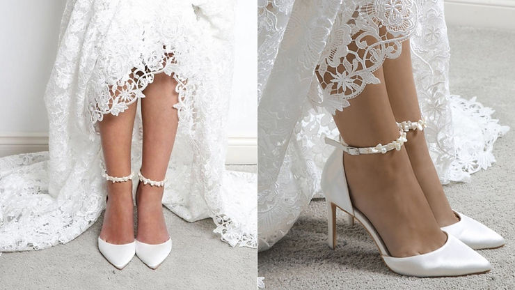 Cô dâu cần chuẩn bị giày cưới phù hợp với địa điểm tổ chức đám cưới để không bị đau chân