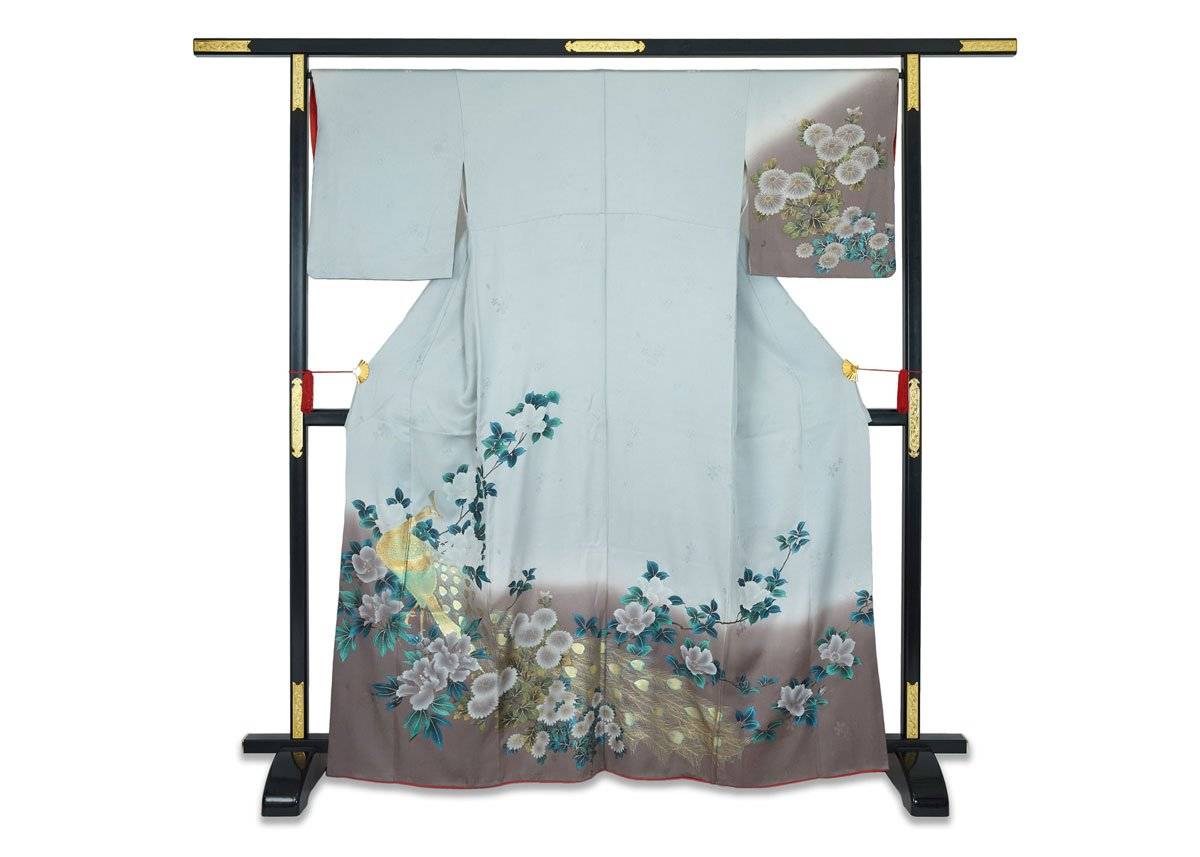 Bộ kimono lụa cổ điển